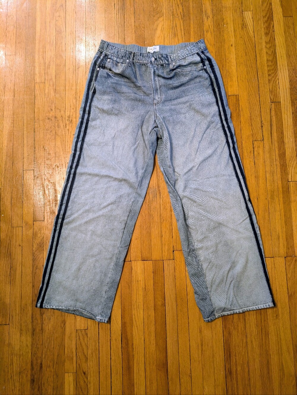 Rag & Bone Miramar Wide Leg Track pants  Coney wash Size XL